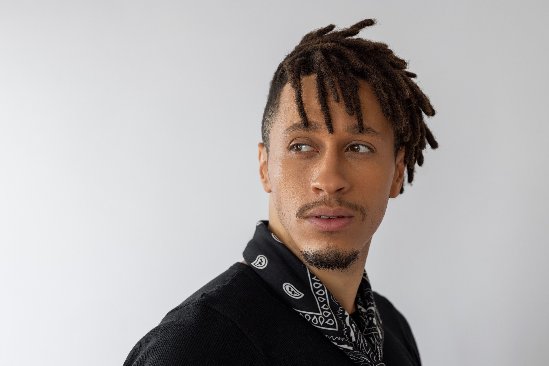 Handsome male looking away